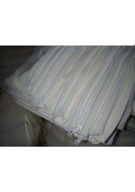 Resim Bambu Petekli Yastık Alezi Fermuarlı Yastık Kılıfı 50x70 Cm 4adet Beyaz 