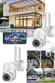 Resim Utelips Duvara Monte Edilen Su Geçirmez 1080p Ev Işyeri Güvenlik Kamerası Wifi 7/24 Telefondan Görüntülenme 