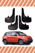 Resim bgfix Fiat 500l Racing Yazılı 4'lü Tozluk Çamurluk Paçalık 