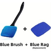 Resim Willowhaven Premium Araç Camı Temizleme Fırçası Seti Mavi Fırça Ve Bez Kolay Temizlik 