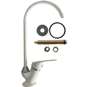 Resim Su Arıtma Cihazı Musluğu Mix Musluk Beyaz Renk 