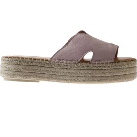 Resim Bueno Shoes Pembe Deri Kadın Dolgu Topuklu Terlik 