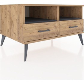 Resim Kronos Şifonyer 2 Raflı 2 Çekmeceli 88x59x48 Çam-antrasit/çam Antrasit/çam 