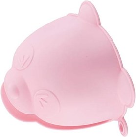 Resim Tantitoni Silikon Ayıcık Şekilli Fırın Eldiveni, Açık Pembe 