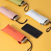 Resim 6 İskelet Katlanabilir Şemsiye Mini Taşınabilir Cep Şemsiyesi Katlanabilir UPF50+ Anti-UV, Seyahat İçin Uygun, Zarif ve Moda Tarzı Babalar Günü Hediyesi Noel Hediyesi 