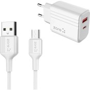 Resim Zore Play Serisi Pl3 Type-C 2in1 Seyahat Şarj Aleti 20W 