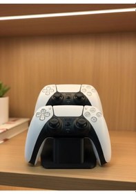 Resim Dekoratif Siyah İkili Gamepad Standı 7x18 Cm 