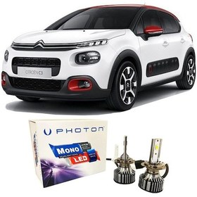 Resim Citroen C3 Led Xenon Uzun Far Ampulü H7 Mono Yeni Seri Beyaz 2016+ 