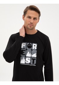 Resim Pierre Cardin Erkek Siyah Pijama Takım 50322655-001 Siyah 
