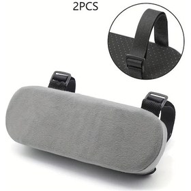 Resim Dashanshop 2 Adet Gri Ofis Kolçak Yastığı Memory Köpük Ergonomik Minder Gri 