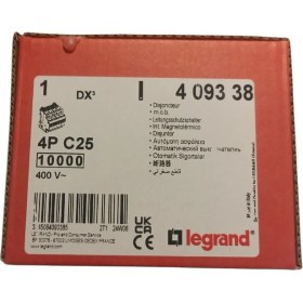 Resim Legrand 4 Kutup 400 V C Tipi 25A Dx3 Otomatik Sigorta 10 Ka - 4 093 38 