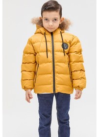Resim Benitto Kids Benittokids Erkek Çocuk Natürel Kürklü Mont 51289-hardal Hardal 