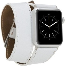 Resim Bouletta iOS Uyumlu Watch Deri Kordon 38-40-41-42-44-45Mm Çift Tur 