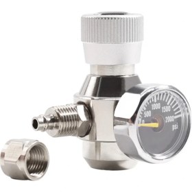 Resim Irenein Akvaryum Co2 Regülatörü 2000PSI Basınç Göstergesi 6mm Emme Tüpü 3/8-24UNF Için (Yurt Dışından) 