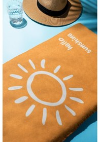 Resim Dijital Baskı Plaj Deniz Havlusu Hello Sunshine Desenli Peştamal Hvl0001 Renkli 