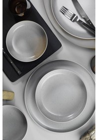Resim Kütahya Porselen Moderna 18 Parça 6 Kişilik Yemek Takımı Gri 