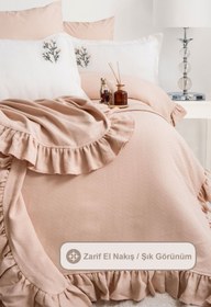 Resim Elart Gardenya Pike Takımı Çft Kişilik Bej - Bej 