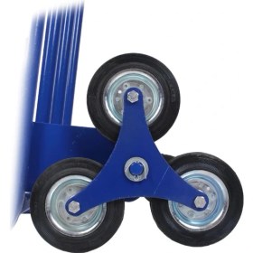 Resim Kanat Altı Tekerli Yük Taşıma Arabası Mavi 