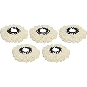 Resim HERŞEYBURDAMODA Cyclomop Yedek Mikrofiber Paspas Başlıkları - 5'Li Paket 