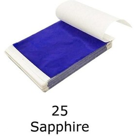 Resim Varak Kaplama Yaprak Metalik Folyo 9x9cm 10lu 25 Sapphire Blue R5799f-25 Karışık 