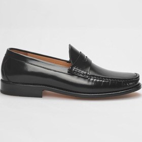 Resim Cabani Hakiki Deri Siyah Açma Kösele Enjeksiyon Erkek Klasik Ayakkabı-siyah 