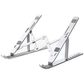 Resim Büro Ev Ofis Bilgisayarı İçin Metal Katlanabilir Notebook Standı 