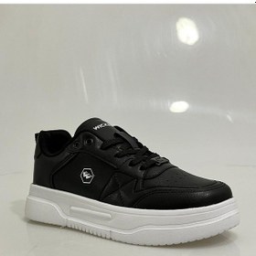 Resim 2933 Wickers Siyah-beyaz Cilt Bağcıklı Bayan Spor Ayakkabısı Siyah - Beyaz 