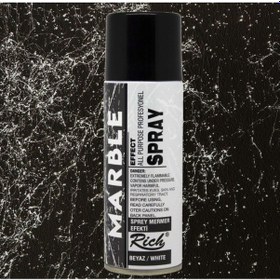 Resim Sprey Boya 200ml Mermer Efekti Beyaz 0000 Naturel 