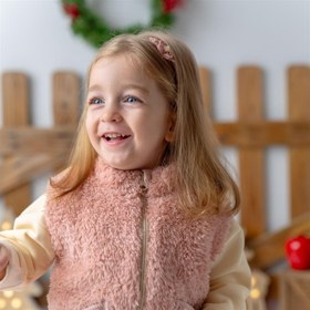 Resim Mama Yoyo Welsoft Yelek Pudra - Açık Pembe / 4-5 Yaş 