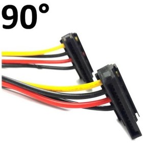 Resim 90° Sata Power Splitter Kablo 2Li - L Model-Sata Çoklayıcı Kablo 