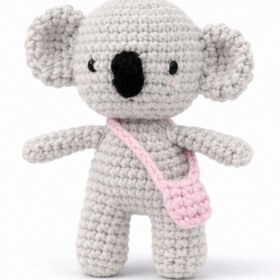 Resim Jack Ferrero Amigurumi Kiti | Sevimli Koala Örgü Seti | Yeni Başlayanlar İçin | Anahtarlık Seçenekli 