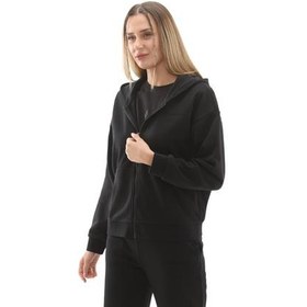 Resim Skechers W Essential Full Zip Kadın Ceket Siyah 
