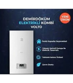 Resim Demirdöküm Volto 14 kW Elektrikli Kombi Hermetik Baca Tipi Yüksek Verimli Isıtma 