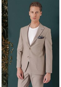 Resim Efor C 659 Slim Fit Bej Spor Ceket Bej 