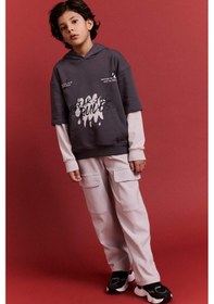 Resim Defacto Loose Fit Beli Lastikli Eşofman Altı Erkek Çocuk G6198a825cwgr94 Gri-gr94 