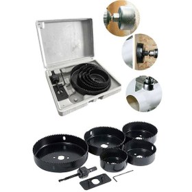 Resim Yüksek Kalite 8 Parça Panç Ahşap Kartonpiyer Sunta Alçıpen Delici 