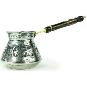 Resim Shark Anatolia Külhan Bakır Cezve 580 ML Gümüş 