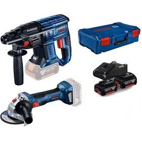 Resim Bosch GBH 180 Li + GWS 180 Li Akülü 2x4 AH Kırıcı Delici ve Taşlama Seti 