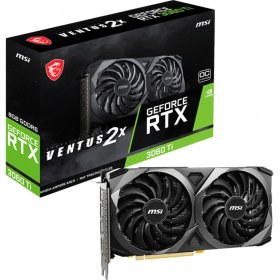 Resim MSI GEFORCE RTX 3060 TI VENTUS 2X OCV1 8G LHR GDDR6 256Bit NVIDIA Ekran Kartı 