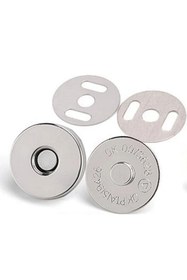 Resim SeraSelin 2 Adet 18 Mm Mıknatıslı Çıtçıt Nikel Çıtçıt Dikişsiz Kolay Takılır Mıknatıslı Gümüş Çıt Çıt 