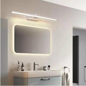 Resim Fer Avize Berrak Modern Tasarım Beyaz Renk Gün Işığı Ledli Banyo - Mutfak - Salon LED Duvar Aplik 
