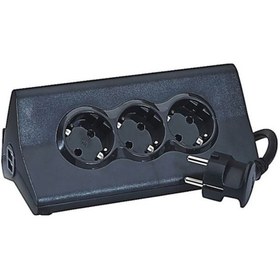 Resim Legrand 694811 2 Usb Şarj Çıkışlı 3'lü Akım Korumalı Priz 1.5 Metre Siyah 