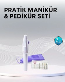 Resim Profesyonel Tırnak Matkap Seti - Ayarlanabilir Hız, Düşük Gürültü Ve Kompakt Tasarım 