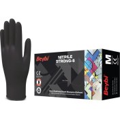 Resim Beybi Pudrasız Nitril Muayene Eldiveni 100´LÜ Siyah Strong-5 