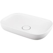 Resim Lapino Premium 60 CM Tezgah Üstü Lavabo Beyaz 