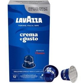 Resim Lavazza Crema e Gusto Nespresso Uyumlu Alüminyum Kapsül Kahve (10 Kapsül) 