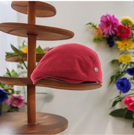 Resim Shopiolog Yazlık Spor İtalyan Fılet Model Erkek London Kasket Bordo 