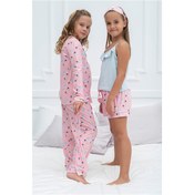 Resim For You Kids 7 Li Mavi Biyeli Dondurma Desenli Pijama Takımı Diğer