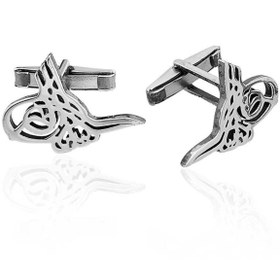 Resim Inure Jewelry Gümüş Tuğra Kol Düğmesi 