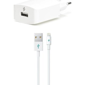 Resim Ttec SpeedCharger iPhone Uyumlu Şarj Aleti 2.1A Lightning Kablolu Beyaz 